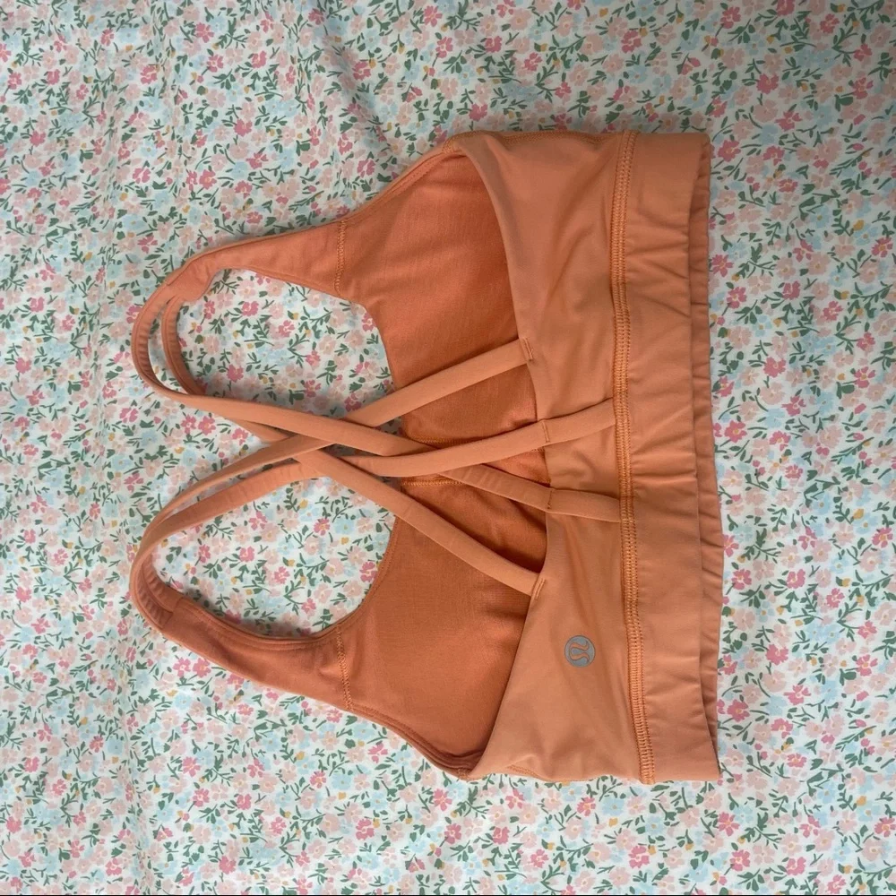 Lulu lemon sports bra size small orange - Picture 2 of 2